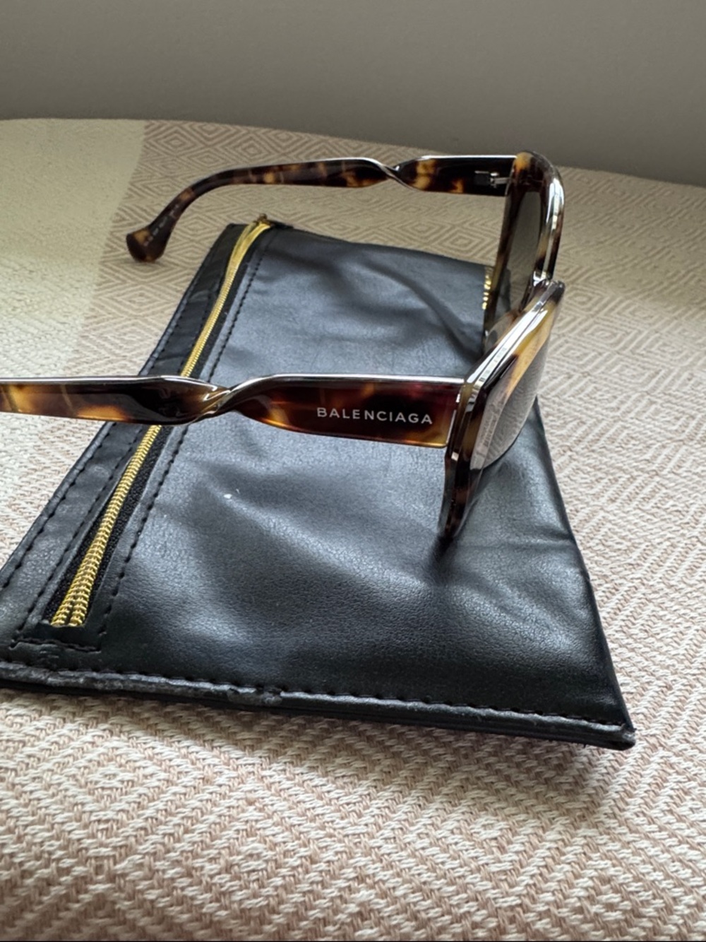 Balenciaga Tortoiseshell Cat-Eye Sunglasses - Brown & Amber - Picture 3 of 10